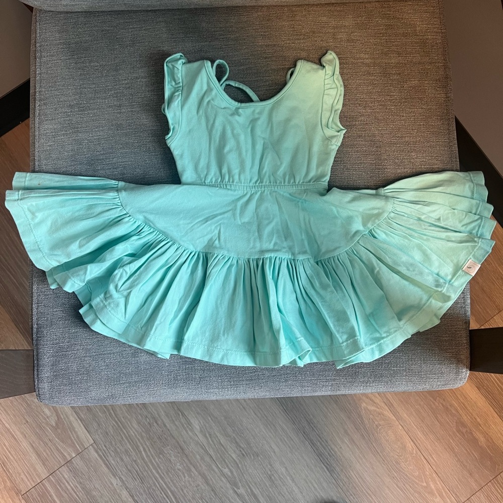 Kids Aqua Dress Omi Jo by Well Dressed Wolf